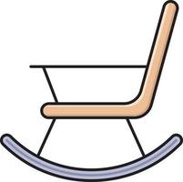 rocking chair vector illustration on a background.Premium quality symbols.vector icons for concept and graphic design.