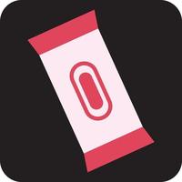 Menstruation napkin, illustration, vector, on a white background. vector