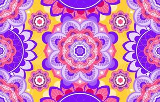 Flat Diwali Rangoli Background vector