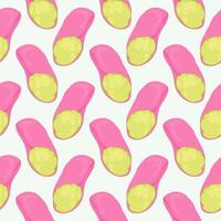 Pink cabbage roll,seamless pattern on white background. vector