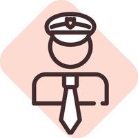 Police law, illustration, vector on a white background.