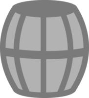 Barrel of wine, illustration, vector on a white background.