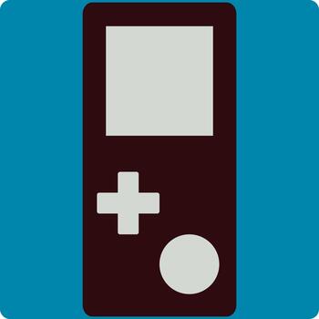 Old tetris game, illustration, vector, on a white background. vector