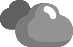 Grey clouds, illustration, vector on a white background.