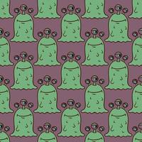 Creature pattern, illustration, vector on white background