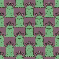 Creature pattern, illustration, vector on white background