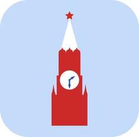 Russian tower, illustration, vector, on a white background. vector
