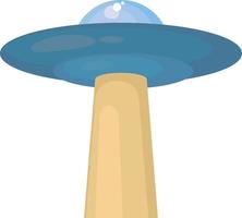 UFO, illustration, vector on white background