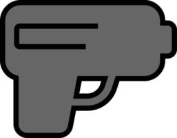 juguete de pistola de plástico, ilustración, sobre un fondo blanco. vector