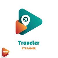 Traveler Streamer Logo vector