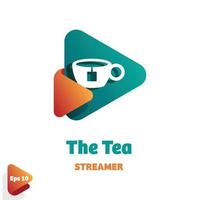 The Tea Streamer Logo vector