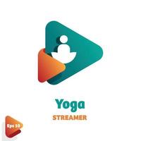 Yoga Streamer Logo vector