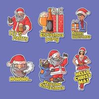 Christmas Chat Sticker vector