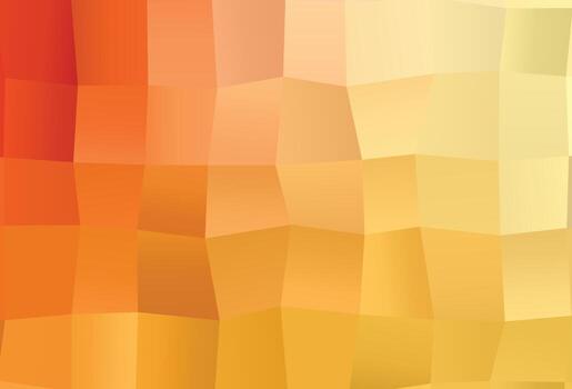 Light Yellow, Orange vector shining triangular pattern.