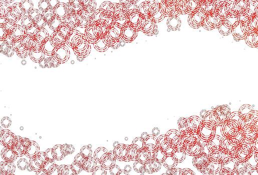 Light Red vector template with circles.