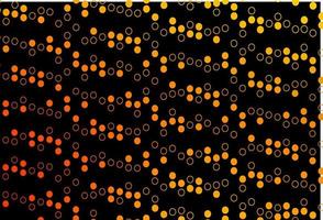 Dark Yellow, Orange vector backdrop with dots.