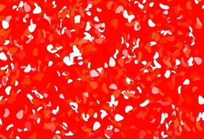 Light red vector pattern with chaotic shapes.