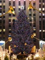 nueva york, 2021 - árbol de navidad rockefeller foto