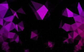 Dark Purple vector polygon abstract background.