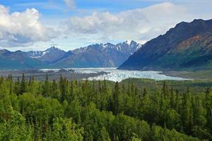 vista del glaciar de alaska foto