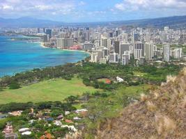 Honolulu skyline view photo