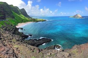 vista de la costa de hawaii foto