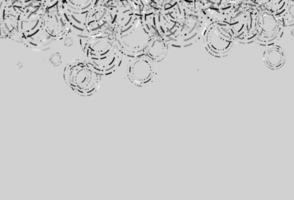 Light Silver, Gray vector background with bubbles.