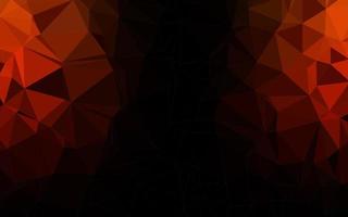 Dark Red vector shining triangular pattern.