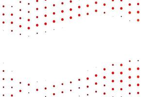 Light Red vector background with bubbles.