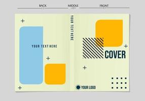 diseño mínimo abstracto de la plantilla de patrón geométrico de la cubierta del conjunto. cubierta a4. para informes anuales, negocios, presentaciones. vector