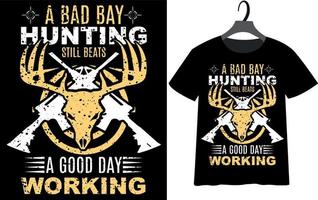 Best deer hunting t-shirt design for Father's day vector