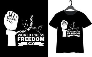 Best world press freedom day t-shirt design for you vector