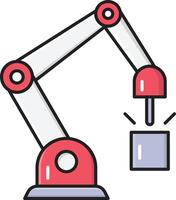 Ilustración de vector de máquina de perforación en un fondo. Símbolos de calidad premium. Iconos vectoriales para concepto y diseño gráfico.