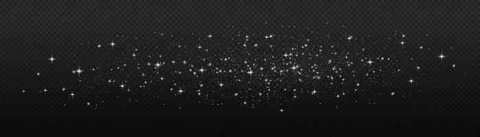White sparks glitter special light effect. Vector sparkles. Christmas abstract dust. Sparkling magic dust particles effect. Sparkling texture. Stardust sparks