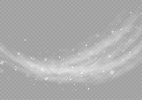 Snow and wind. White gradient decorative element.vector illustration. winter and snow with fog. wind and fog. vector