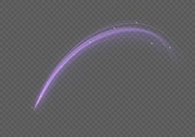 Glowing shiny lines effect vector background. Luminous white lines of speed. Light glowing effect. Light trail wave, fire path trace line and incandescence curve twirl.