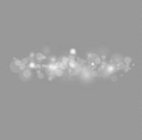 Light abstract glowing bokeh lights. Light bokeh effect isolated. Christmas background from shining dust. vector