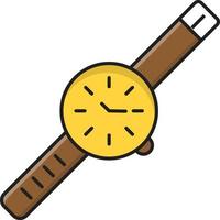 wristwatch vector illustration on a background.Premium quality symbols.vector icons for concept and graphic design.