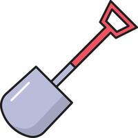 shovel vector illustration on a background.Premium quality symbols.vector icons for concept and graphic design.