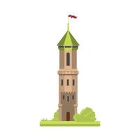 ilustración vectorial de la torre de fantasía vector