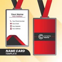 modern Corporate Name card design . double sided Name card design template . Name card inspiration vector