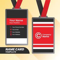 Modern Name card template design. abstract. Contact card for the company. Two sided background. Vector illustration.