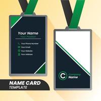 Corporate Name card design set template for company corporate style. vector