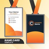 Corporate Name cards templates. Modern Name cards. Name card layout. vector