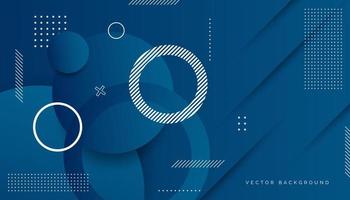 Modern abstract geometric blue gradient background vector