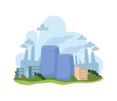 Renewable And Nonrenewable Resources Urban Composition vector