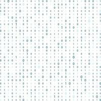 Numbers on a white background. binary code. Data stream. Matrix. vector