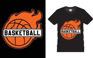 Basketball Typography T shirt Design Vector logo