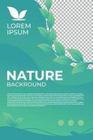 nature brochure background template vector