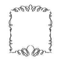 Fantasy vintage ornate border frame, gothic, victorian or baroque retro style decorative design. vector